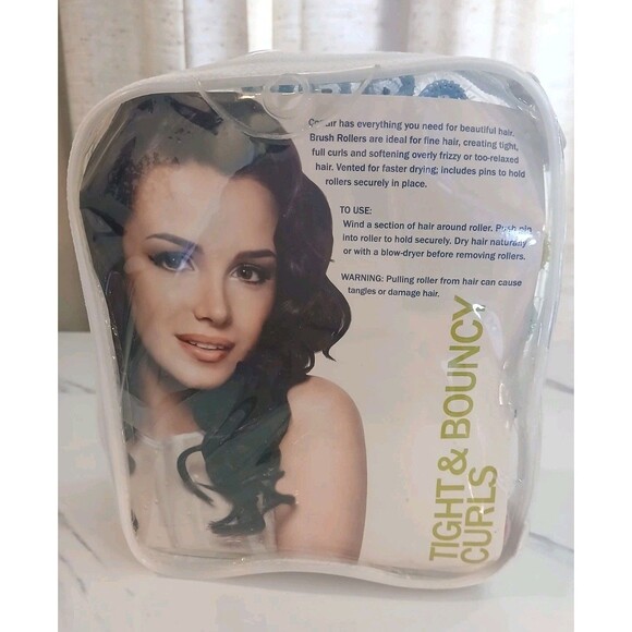 Conair Brush Rollers Tight & Bouncy Curls 36 Piece Complete Set Short Hair - Picture 2 of 4